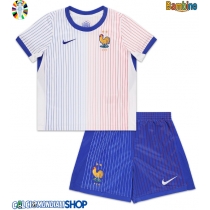 Maglie da calcio Francia Seconda Maglia Bambino Europei 2024 Manica Corta (+ Pantaloni corti)